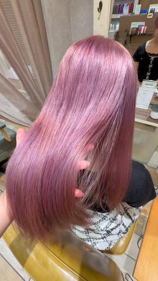 加工編集無しクオリティ
ブリーチ1回オンカラー