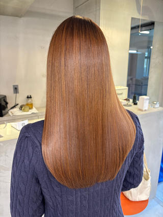 セミロング カット無料/髪質改善 髪質根本改善/艶髪のヘアスタイル