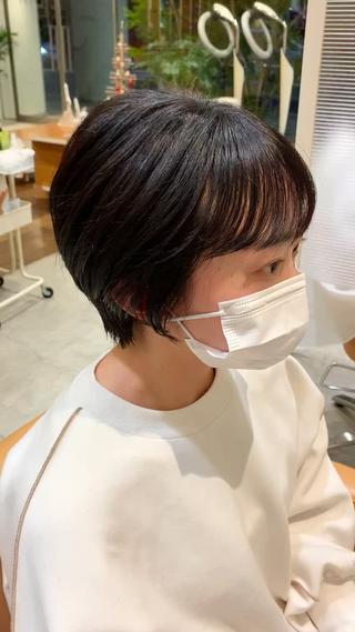 ショート カラー 中尾 文哉のヘアスタイル