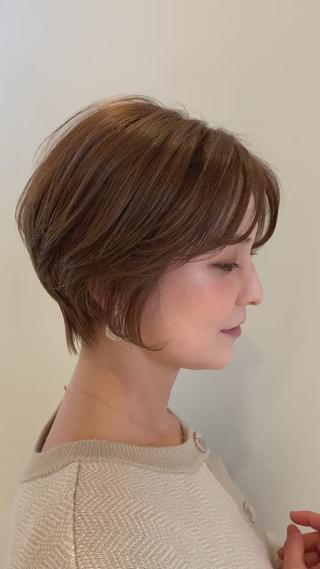 ショート カラー 中尾 文哉のヘアスタイル