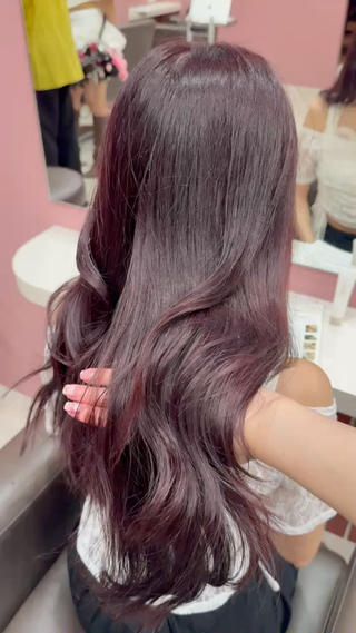 ロング カラー yuna 原宿/透明感カラーのヘアスタイル