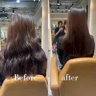 ロング カラー 🌙縮毛矯正/上品 カラー/芦川優磨のヘアスタイル