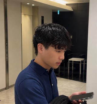 ショート パーマ メンズ 🐉men's|🎸 毛流れパーマ|綱島のヘアスタイル