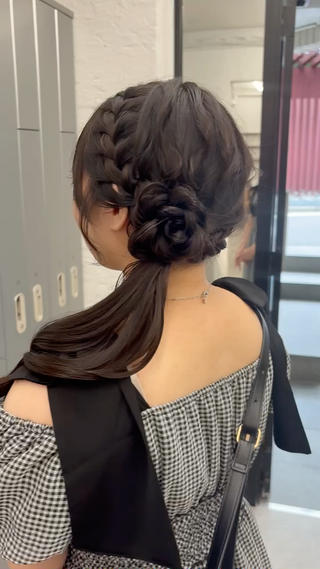 ロング ヘアアレンジ ヘアアレンジ👒✨ 藤川　友希のヘアスタイル