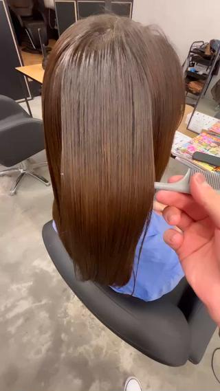 ロング 髪質改善/艶髪 ミトモリシュウトのヘアスタイル