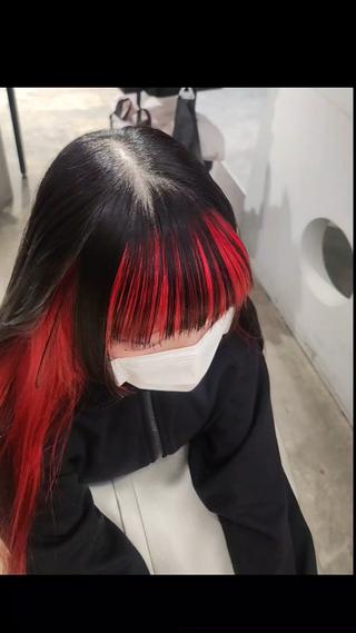 ロング カラー 金田 拓也のヘアスタイル