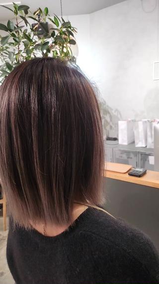 ミディアム カラー 金田 拓也のヘアスタイル