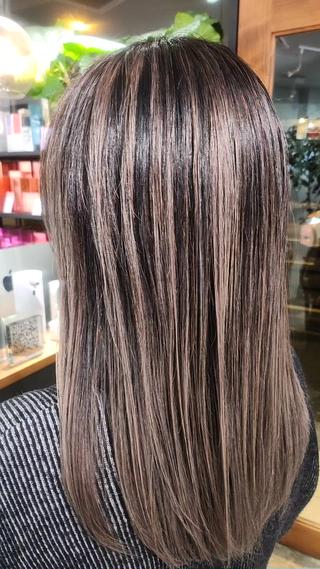 ロング カラー 金田 拓也のヘアスタイル