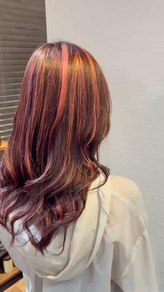 ロング カラー 金田 拓也のヘアスタイル