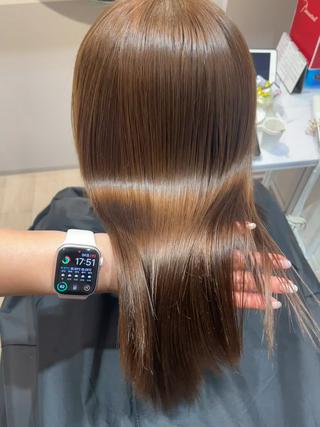 ミディアム カラー 美谷添（ミヤゾエ） まどか大人ヘアサロンのヘアスタイル