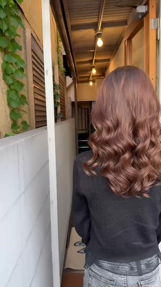 セミロング パーマ 吉田 光佑のヘアスタイル