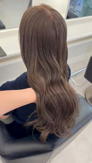 ロング カラー ParveMix 楠本結菜💟のヘアスタイル
