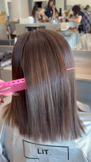 セミロング ニュアンスカラー🫧 🎀森伶奈/髪質改善のヘアスタイル