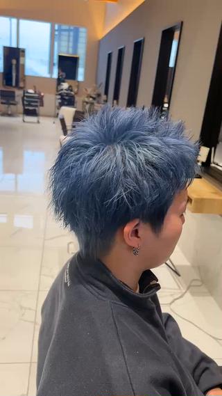 スパイキーショート×デニムブルー 