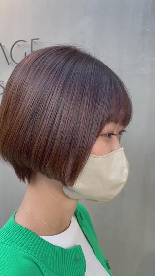 ショート VISAGE ba.sk 金子詩帆のヘアスタイル