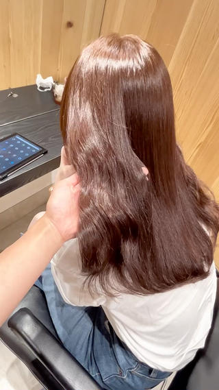 ブリーチ無しカラー
まろやかミルクティー
