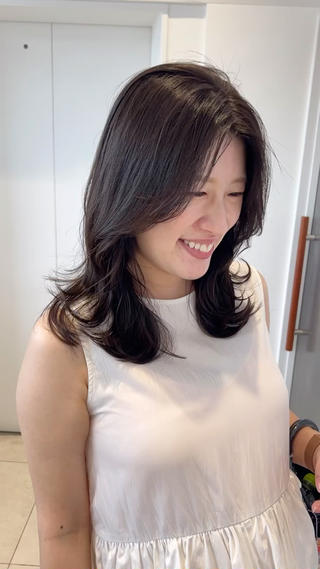 セミロング カラー 京都河原町/MOE 何でもお任せ✨💓のヘアスタイル