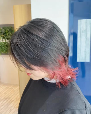 ミディアム 神奈川大学最寄り白楽 三本松巧のヘアスタイル