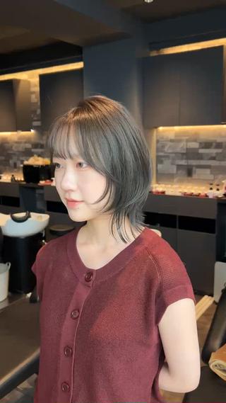 ミディアム 山﨑 燦人のヘアスタイル