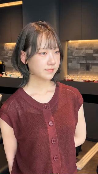 ミディアム 山﨑 燦人のヘアスタイル