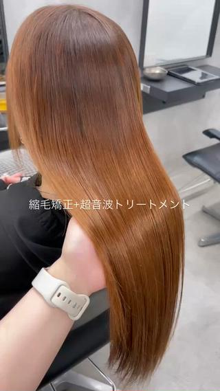 ロング 角田 萌夏のヘアスタイル