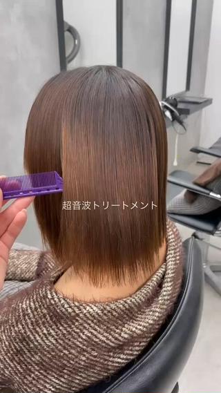 ミディアム 角田 萌夏のヘアスタイル