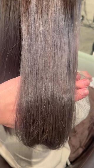 ミディアム カラー 髪質改善ストレート 中林優太のヘアスタイル
