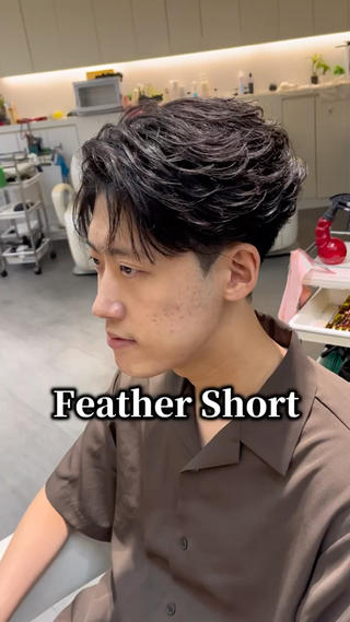 ショート パーマ ヘアアレンジ メンズ 久米 春輝のヘアスタイル
