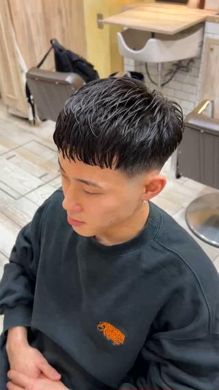 パーマ メンズ 田村 龍空のヘアスタイル