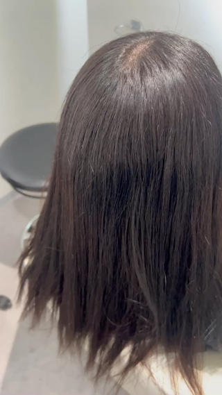 縮毛矯正 before 