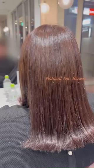 ミディアム カラー めぞんどぼーて KONOMIのヘアスタイル