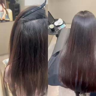 ロング カラー パーマ 神戸三宮美髪矯正 髪質改善特化★神田のヘアスタイル