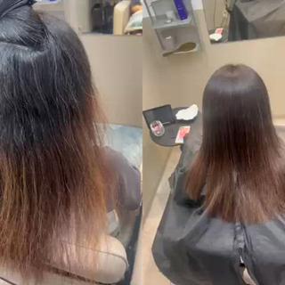 ロング カラー パーマ 神戸三宮美髪矯正 髪質改善特化★神田のヘアスタイル