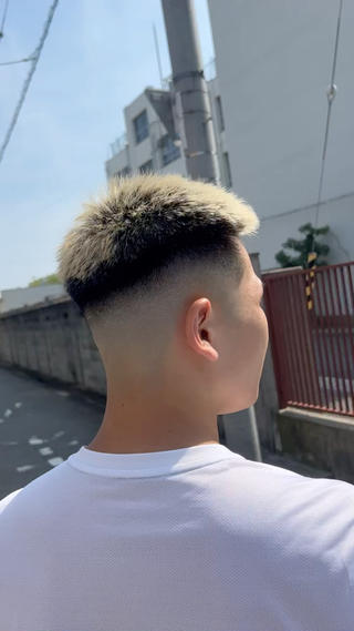 ショート メンズ 稲村 獅童のヘアスタイル