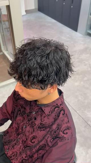 ショート パーマ メンズ パーマ支持率No.1 ❤️🔥安成弾のヘアスタイル