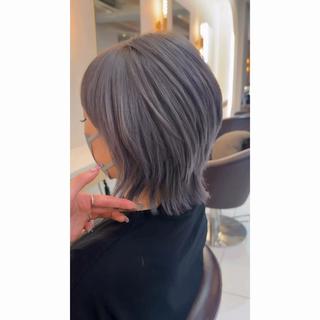 ミディアム カラー beaute錦糸町 🦖⋆͛yuka💚のヘアスタイル