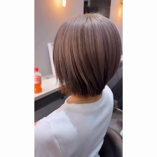 ミディアム カラー beaute錦糸町 🦖⋆͛yuka💚のヘアスタイル