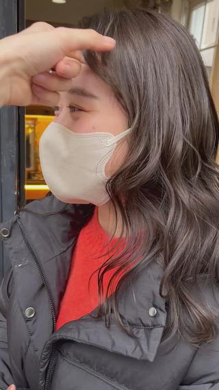 セミロング カラー eri kinjoのヘアスタイル