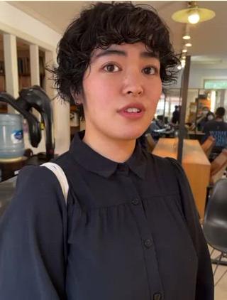 ショート パーマ eri kinjoのヘアスタイル