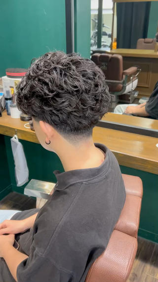 ショート パーマ メンズ 💈PRO SHOP WAVE 望愛💈のヘアスタイル