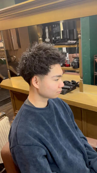 ショート パーマ メンズ 💈PRO SHOP WAVE 望愛💈のヘアスタイル