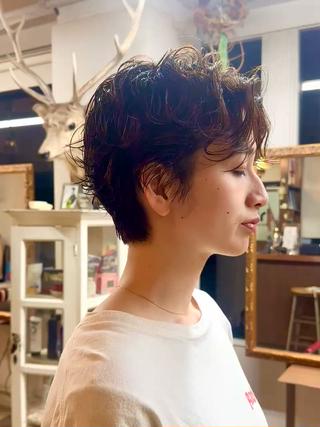 ショート パーマ ［girl］ MIKIのヘアスタイル