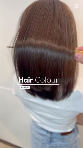 ミディアム 美容師っぽくないけど 上手いんだなぁ🐭のヘアスタイル