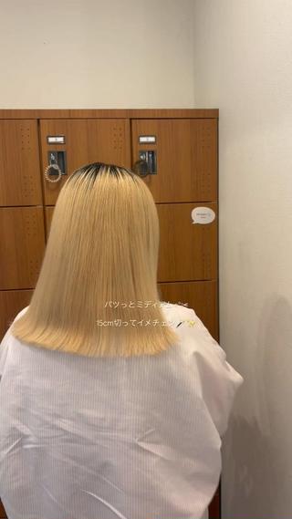 ミディアム bisou kumiのヘアスタイル