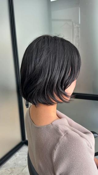 ミディアム パーマ ラフなパーマ 石川雄麻のヘアスタイル