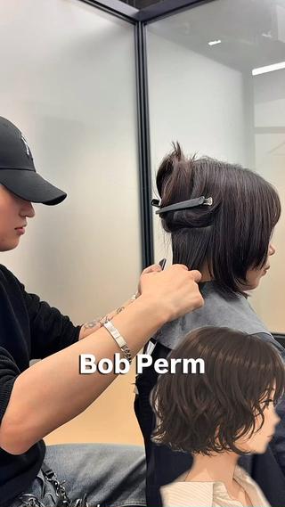 ショート パーマ ラフなパーマ 石川雄麻のヘアスタイル