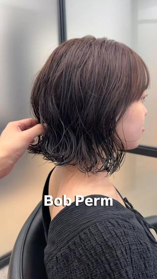 ショート カラー パーマ ラフなパーマ 石川雄麻のヘアスタイル