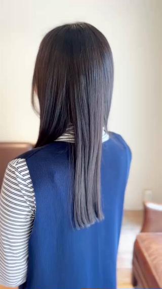 完璧な毛量調整カットと髪質改善で綺麗でまとまるデザインに