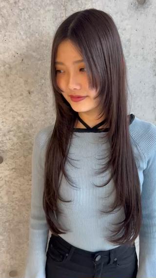 ロング ️💜akari💜 ハイトーン/レイヤーのヘアスタイル