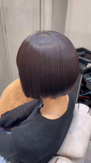 ショート おしゃれ染めで白髪を 染める/山口玲緒奈のヘアスタイル